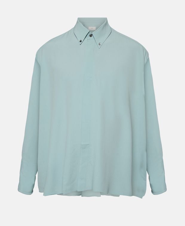 Ami Paris Silk-blend shirt