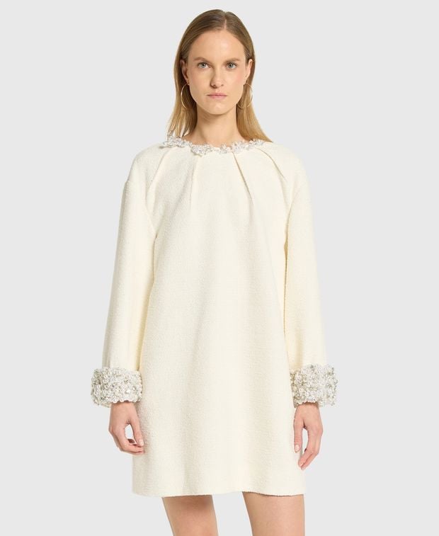 Oscar de la Renta Wool-blend dress