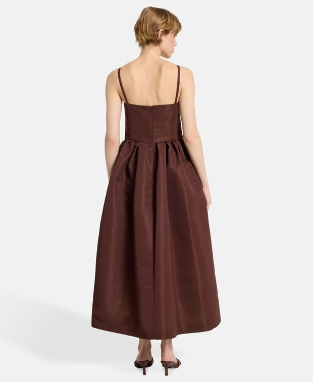 Oscar de la Renta Maxi-dress Cyclamen Faille
