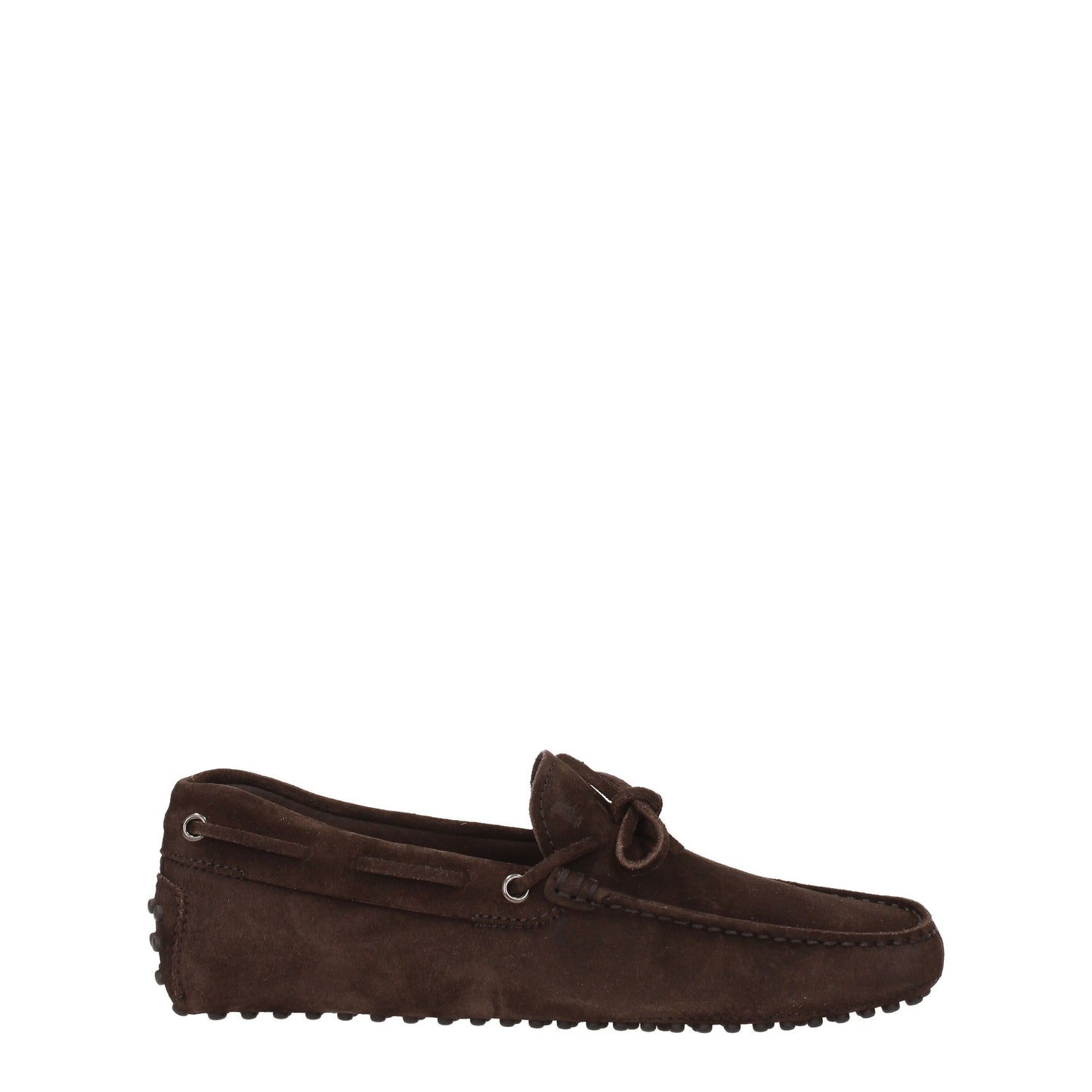 Tod's Men's Loafers in Suede Brown/Dark Brown