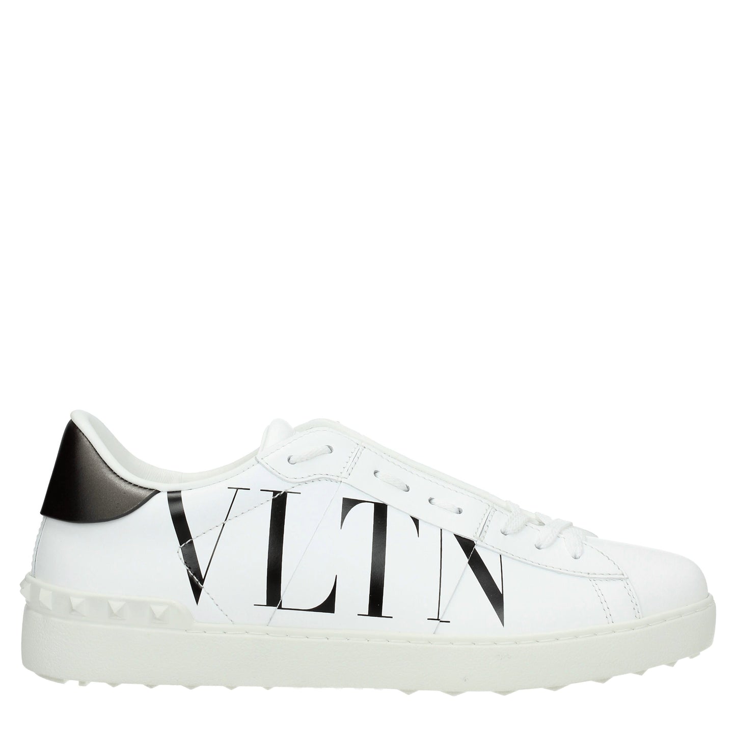 Valentino Garavani Men's Sneakers in Leather White/Dark Grey