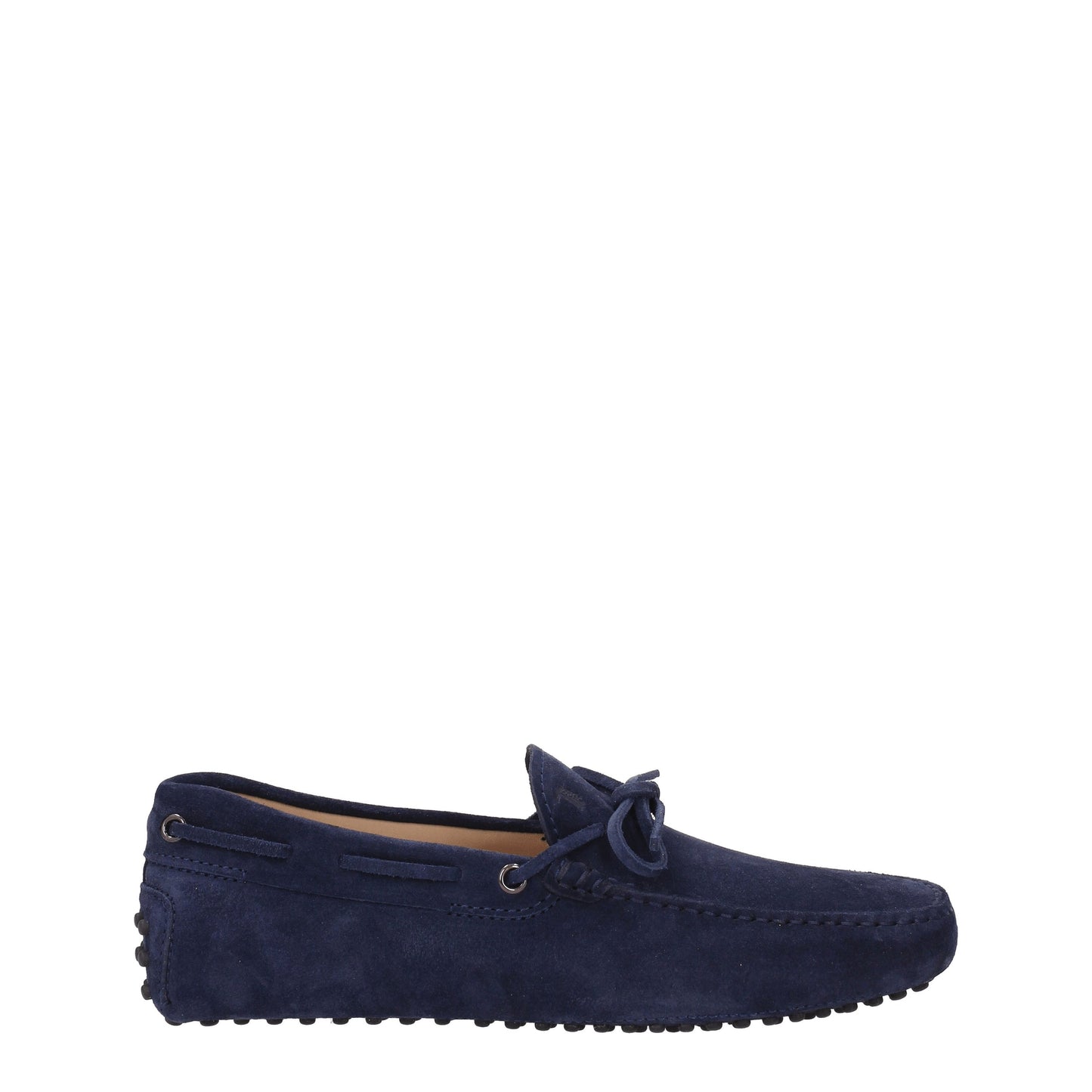 Tod's Men's Loafers in Suede Blue/Blu Galaxy