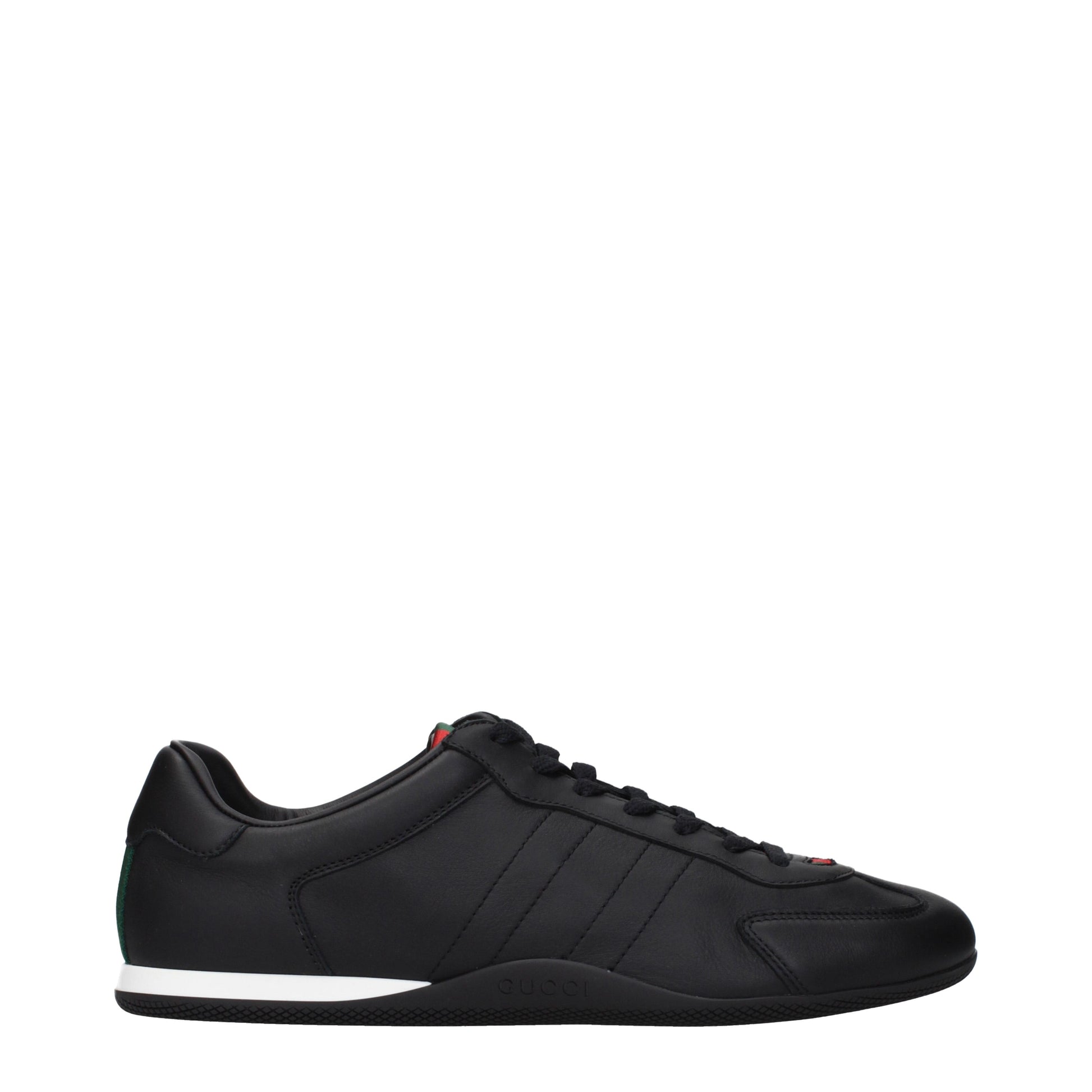 Gucci Sneakers Men Leather Black