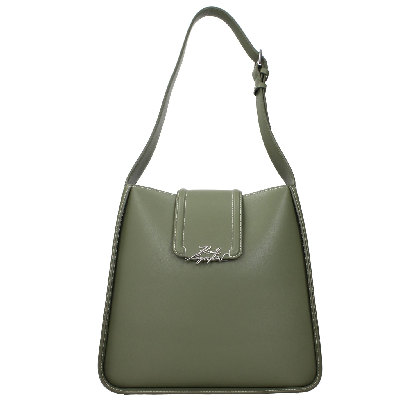Karl Lagerfeld Shoulder Bags Women Leather Green/Olive