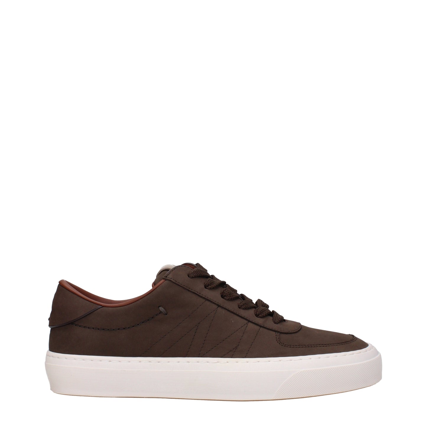 Moncler Men's Sneakers in Suede Brown