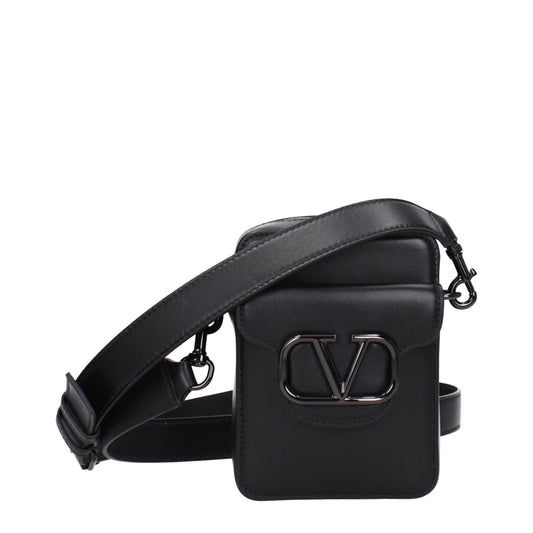 Valentino Garavani Crossbody Bags Men Leather Black