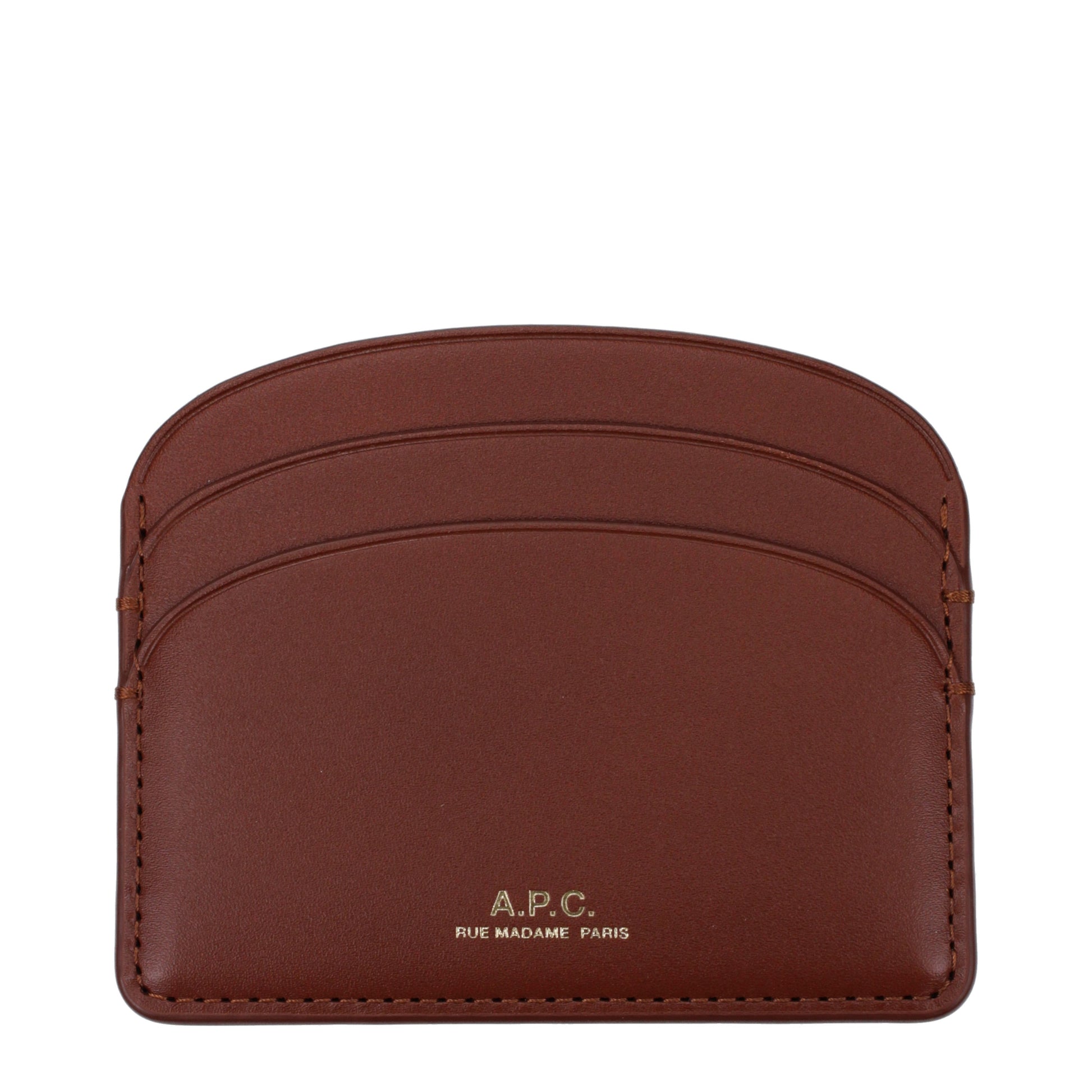 A.P.C. Document Holders Women Leather Brown