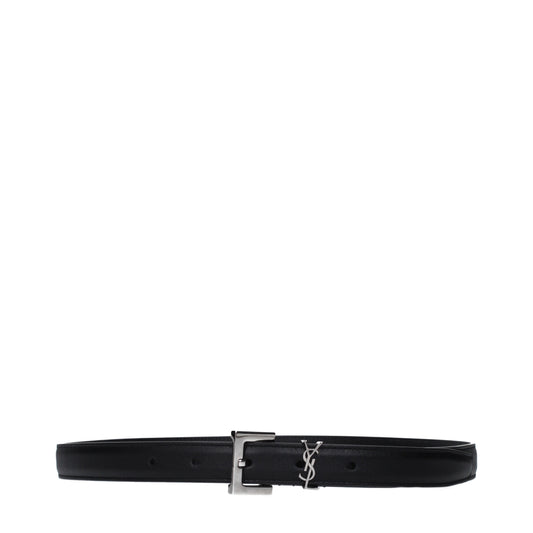 Saint Laurent Belts Women Leather Black