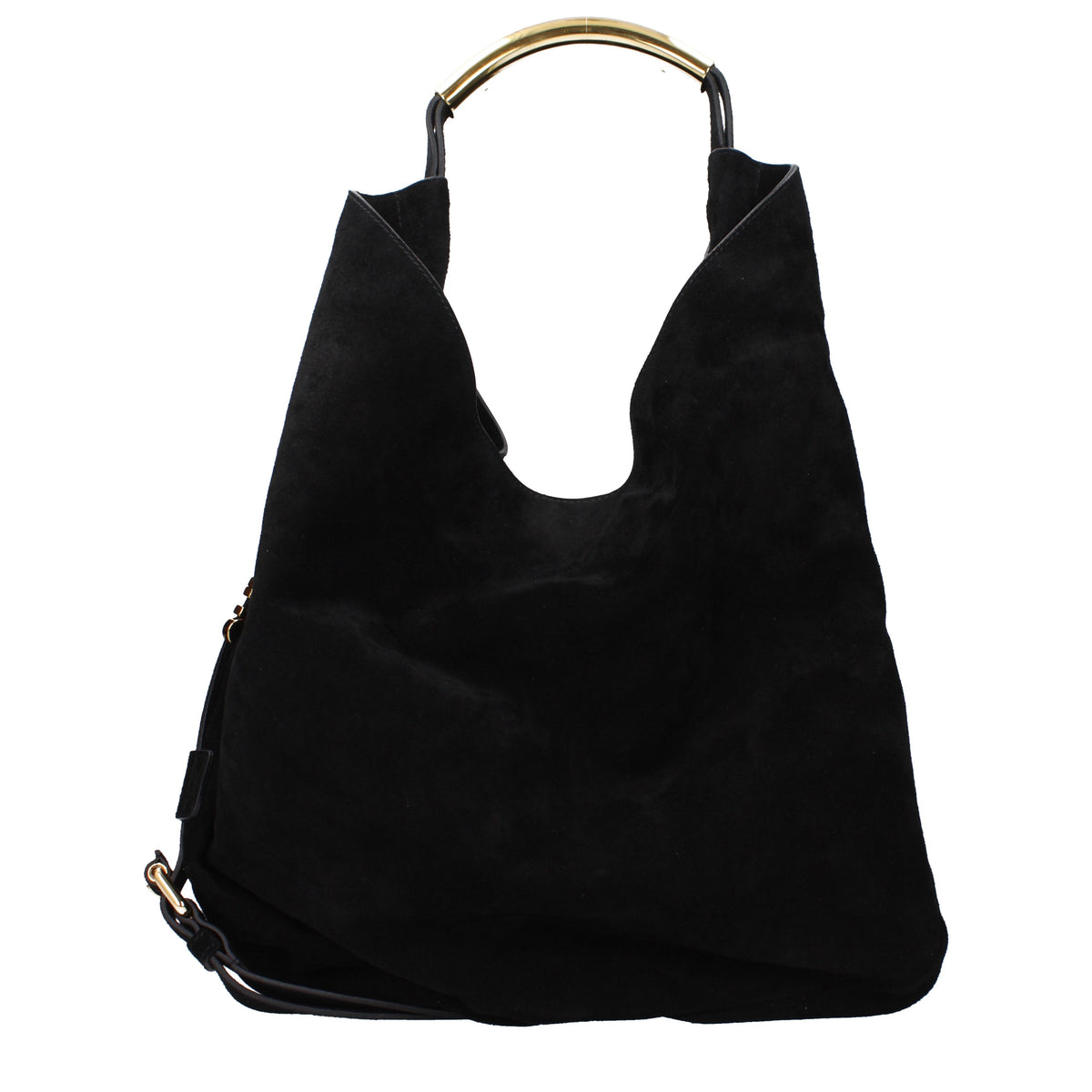 Moschino Shoulder Bags Women Suede Black