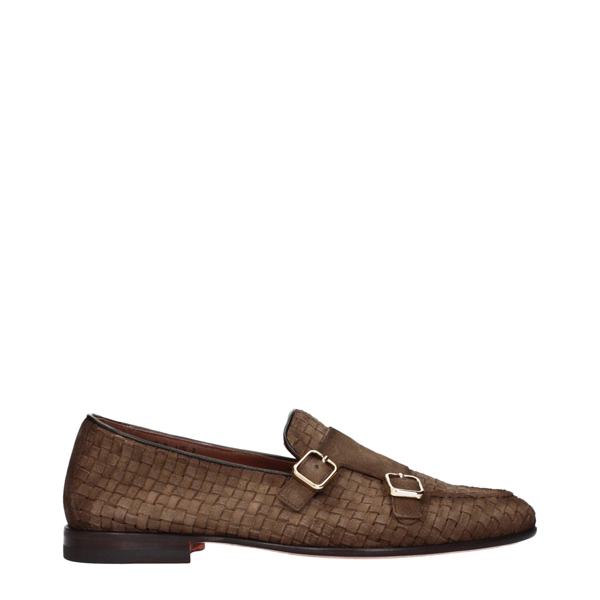 Santoni Lace up and Monkstrap Men Suede Brown