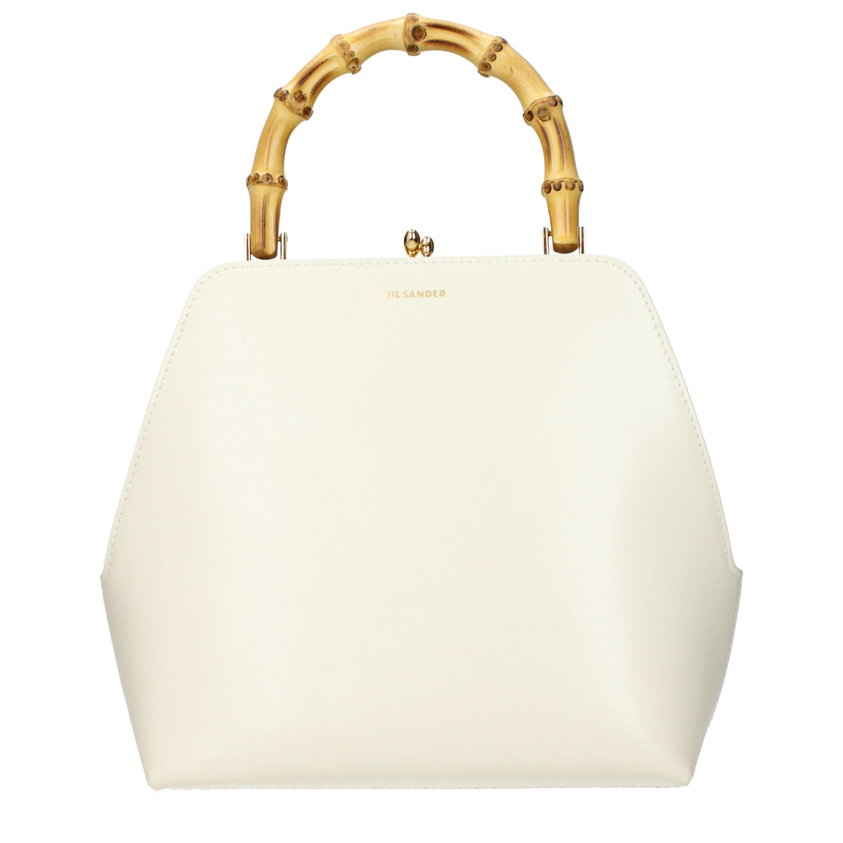 Jil Sander Handbags Women Leather Beige/Eggshell