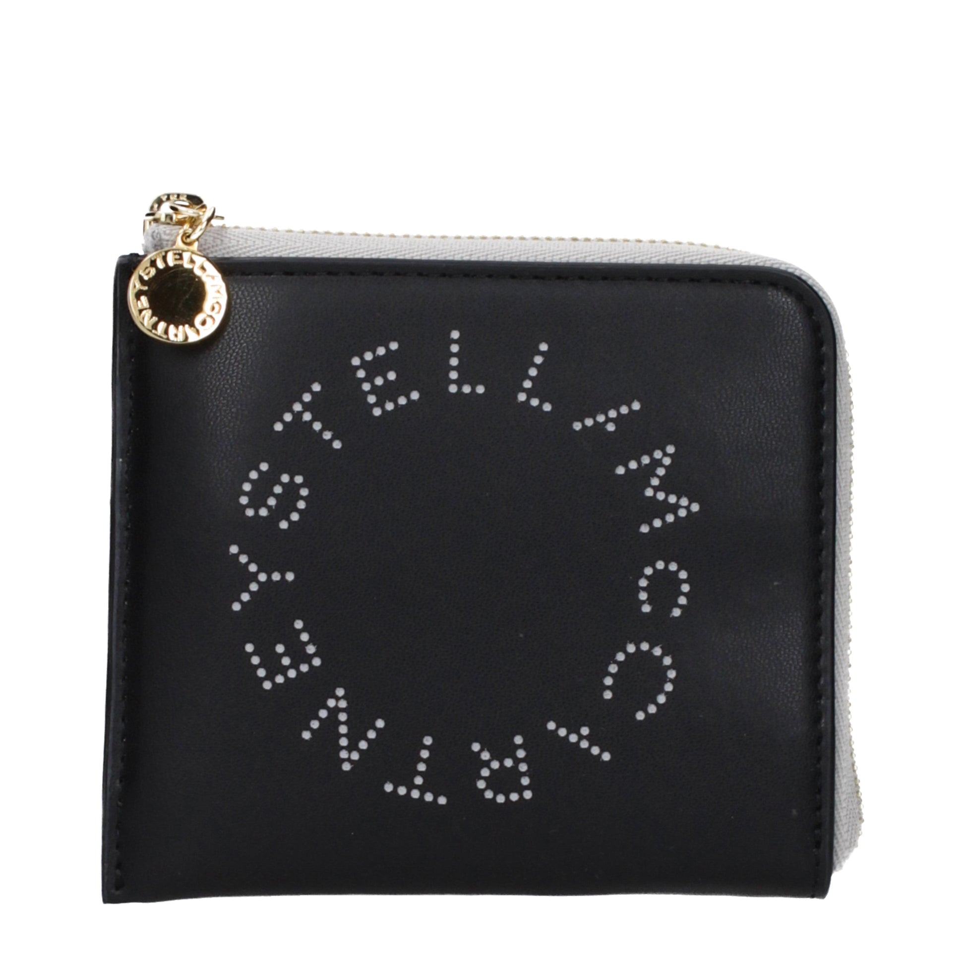 Stella McCartney Wallets Women Eco Leather Black/Light Grey