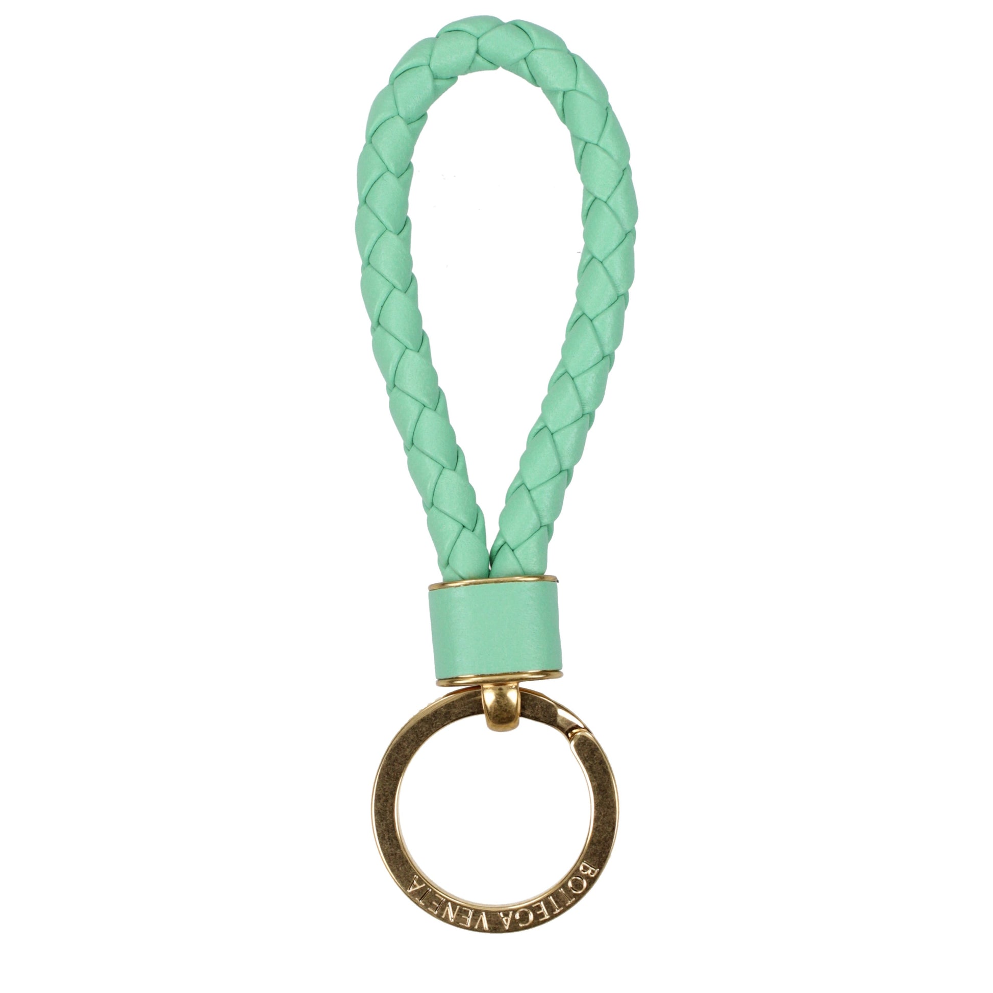 Bottega Veneta Keychain Women Leather Green/Light Green