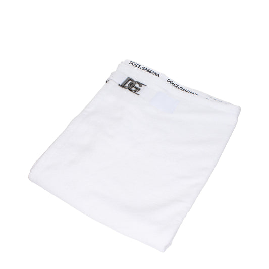 Dolce&Gabbana Beach towels Men Cotton White