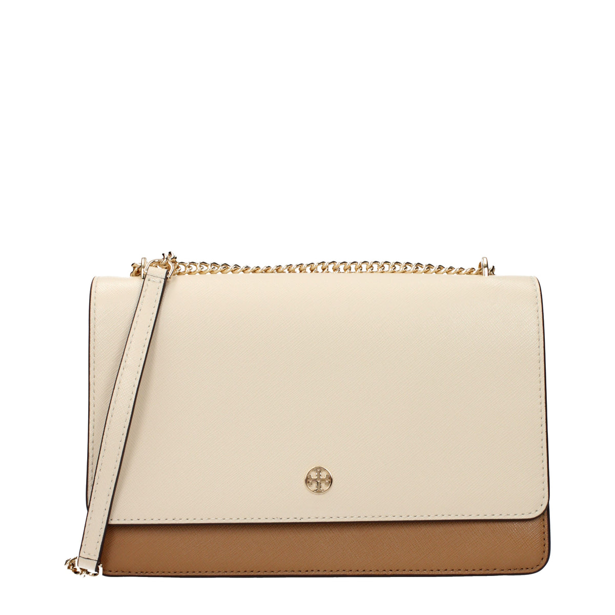 Tory Burch Crossbody Bags Women Leather Beige/Coconut