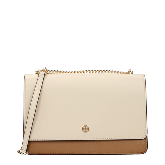 Tory Burch Crossbody Bags Women Leather Beige/Coconut