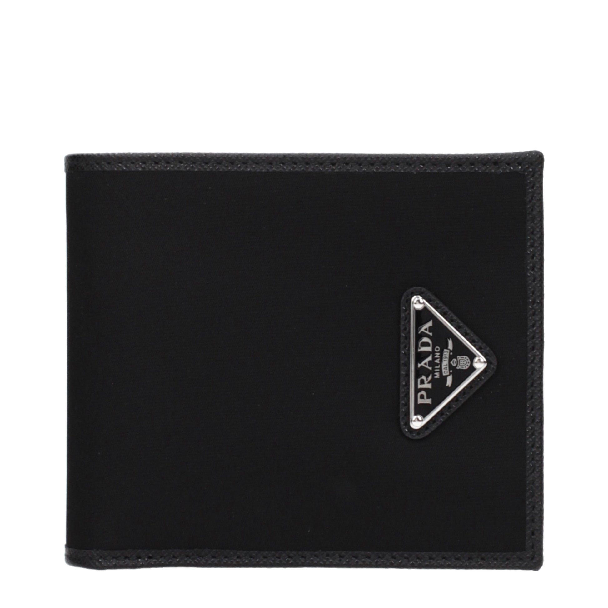 Prada Wallets Men Fabric  Black