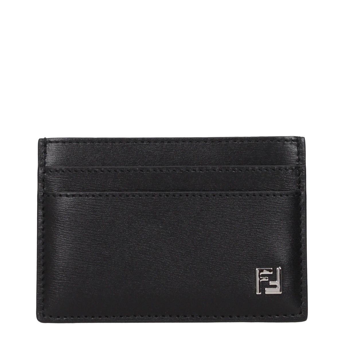 Fendi Document Holders Men Leather Black