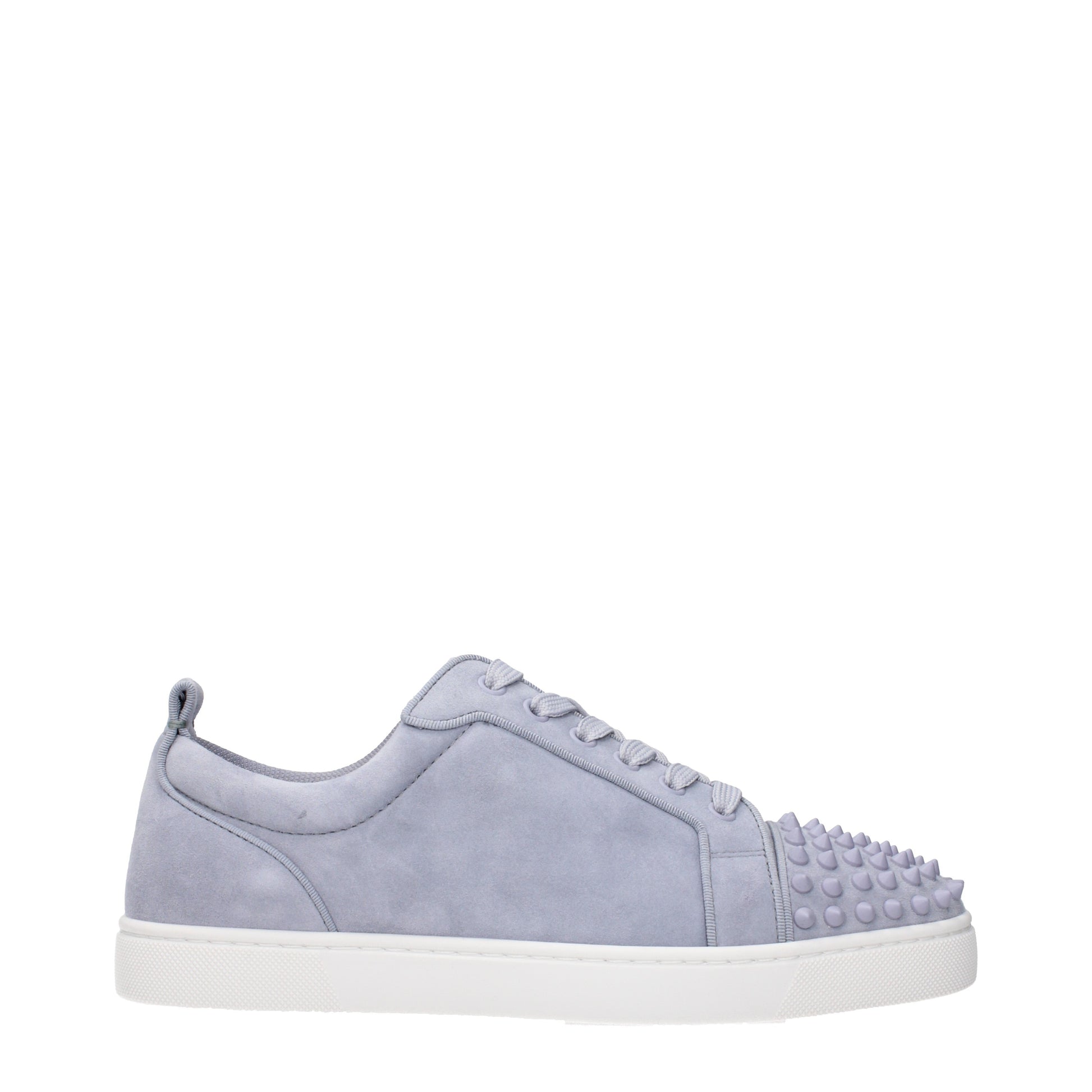 Louboutin Sneakers Men Suede Gray