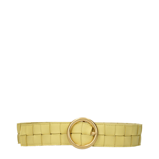 Bottega Veneta Women's Belts Leather Yellow