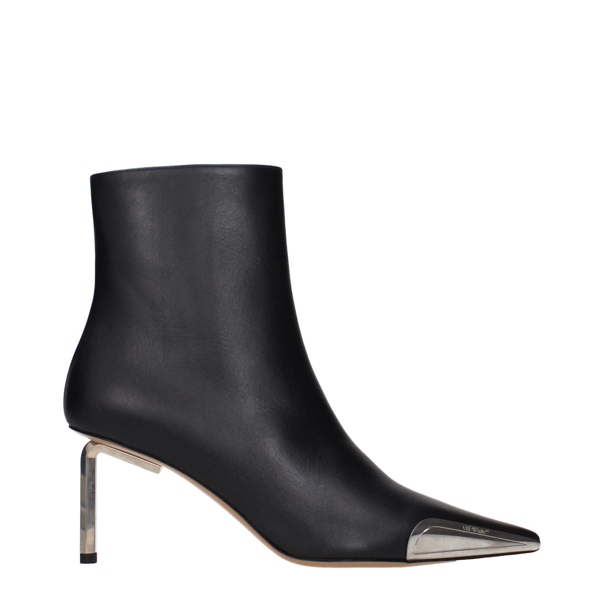Off-White Women's Ankle Boots Leather