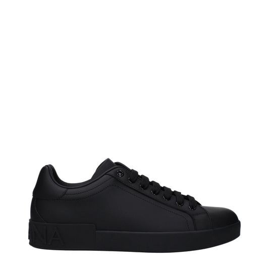 Dolce&Gabbana Sneakers Men Leather Black