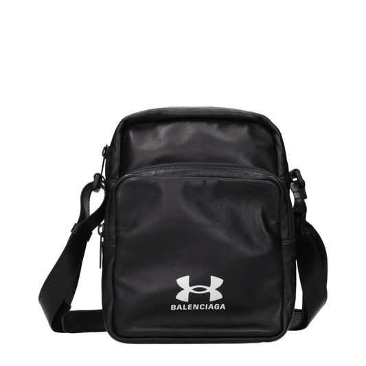 Balenciaga Crossbody Bags Men Leather Black