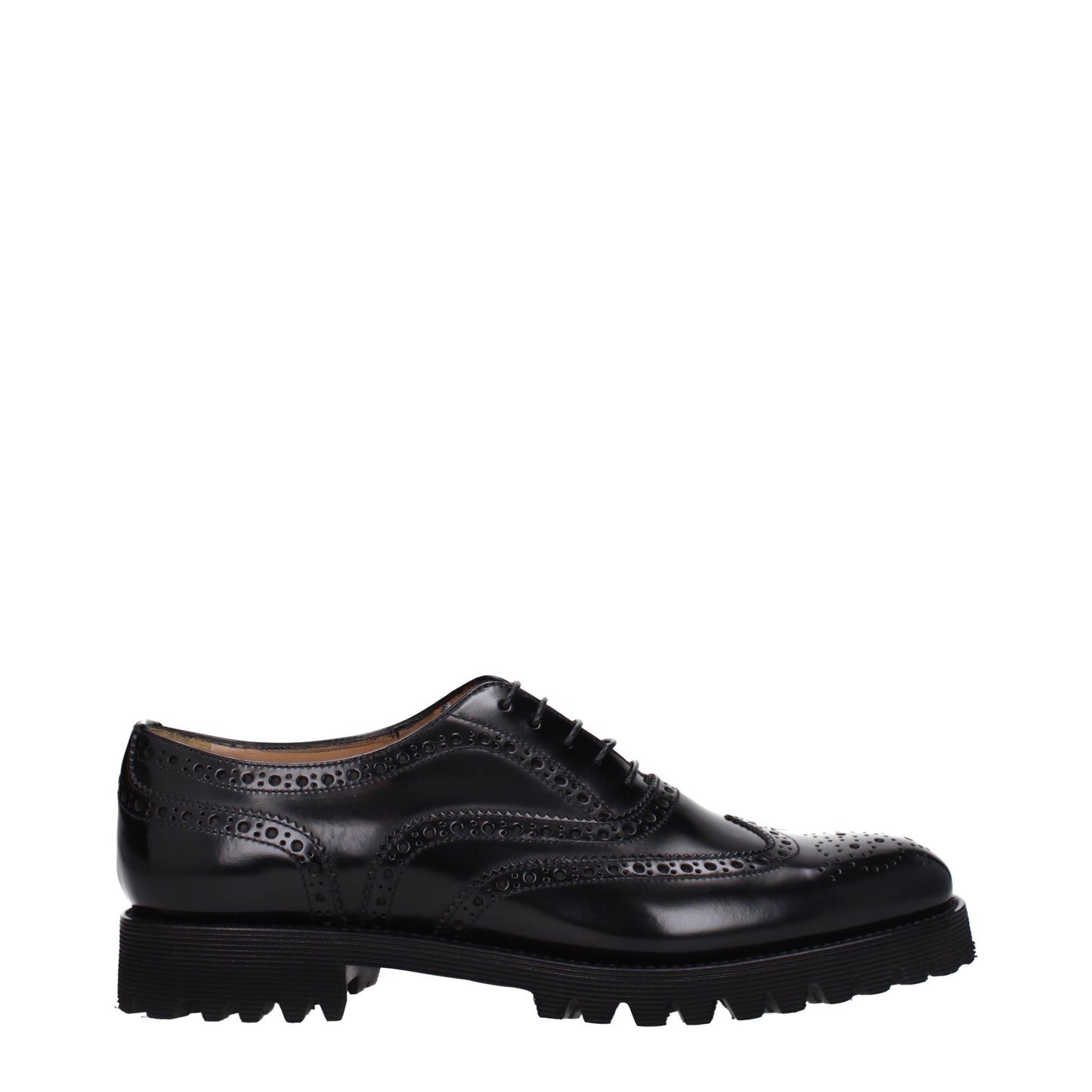 Church's Women's Lace ups in Leather Black