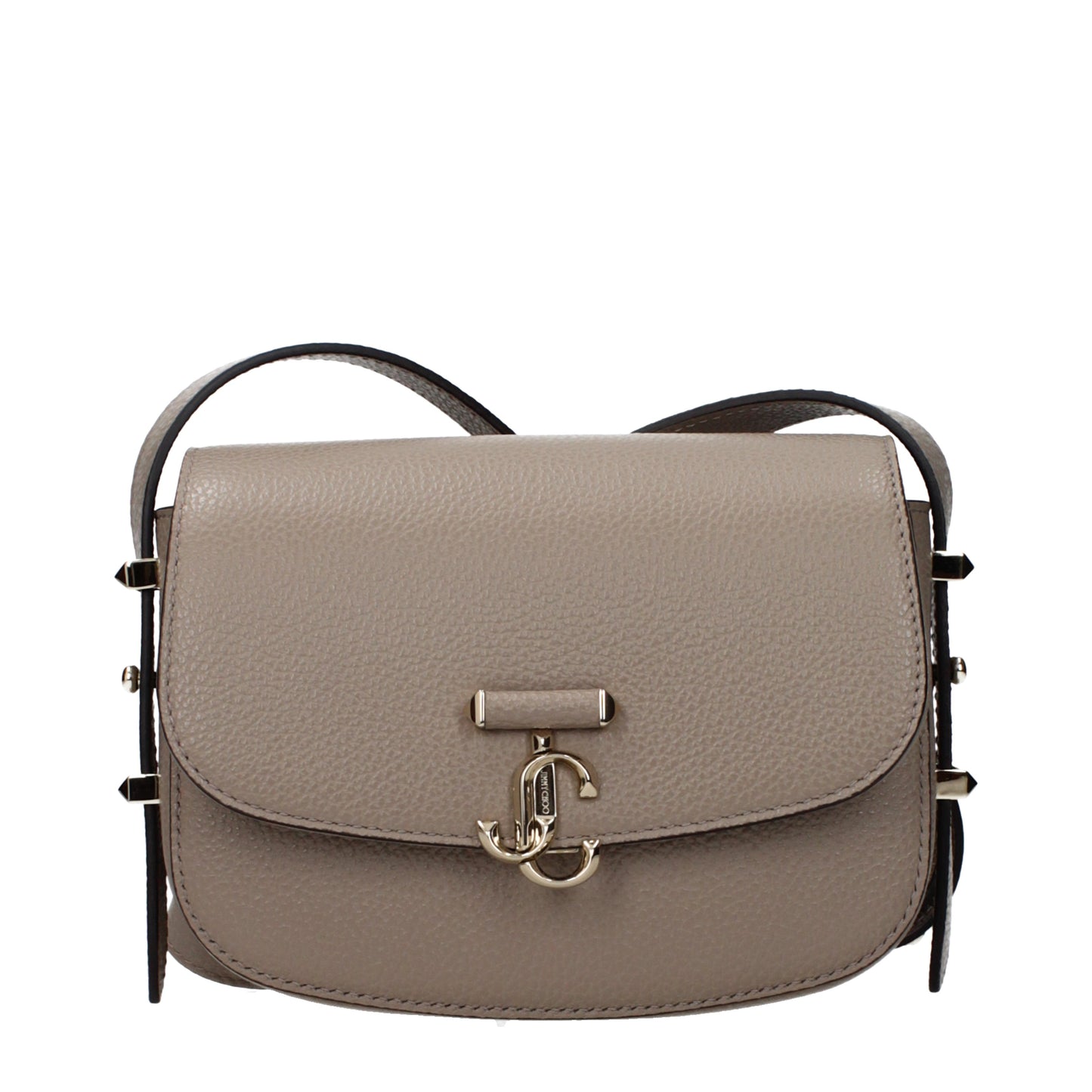 Jimmy Choo Crossbody Bags Women Leather Gray/Taupe