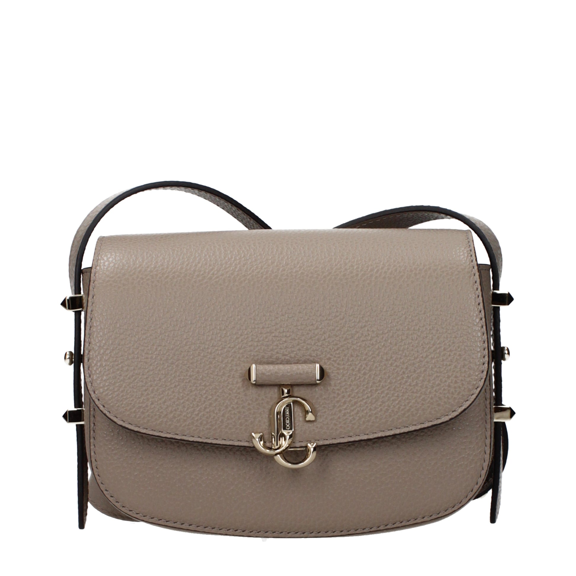 Jimmy Choo Crossbody Bags Women Leather Gray/Taupe