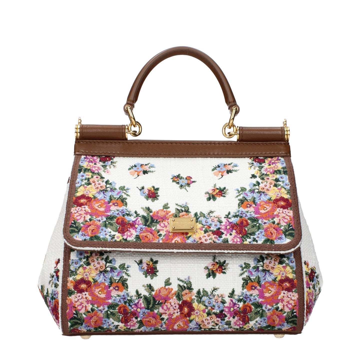 Dolce&Gabbana Handbags Women Fabric  Multicolor/Camel