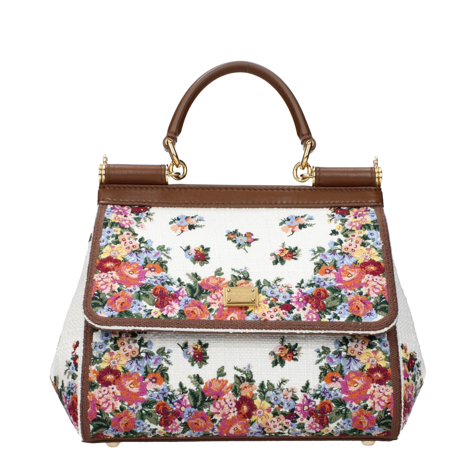 Dolce&Gabbana Handbags Women Fabric  Multicolor/Camel