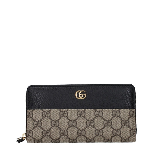 Gucci Wallets Women Fabric  Beige/Black