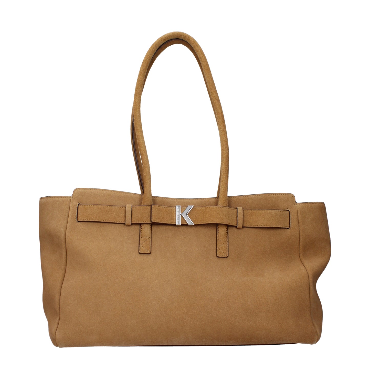 Karl Lagerfeld Shoulder Bags Women Leather Brown/Camel