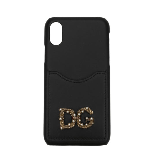 Dolce&Gabbana IPhone Covers Women Leather Black