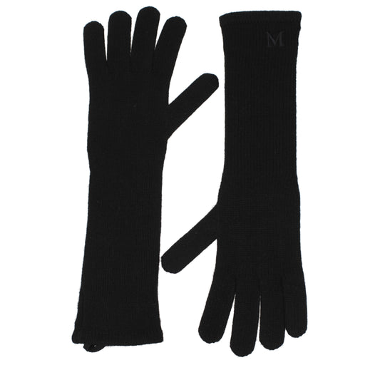 Max Mara Gloves Women Cashmere Black
