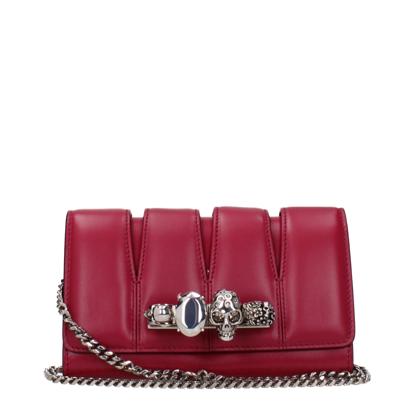 Alexander McQueen Clutches Women Leather Pink/Raspberry