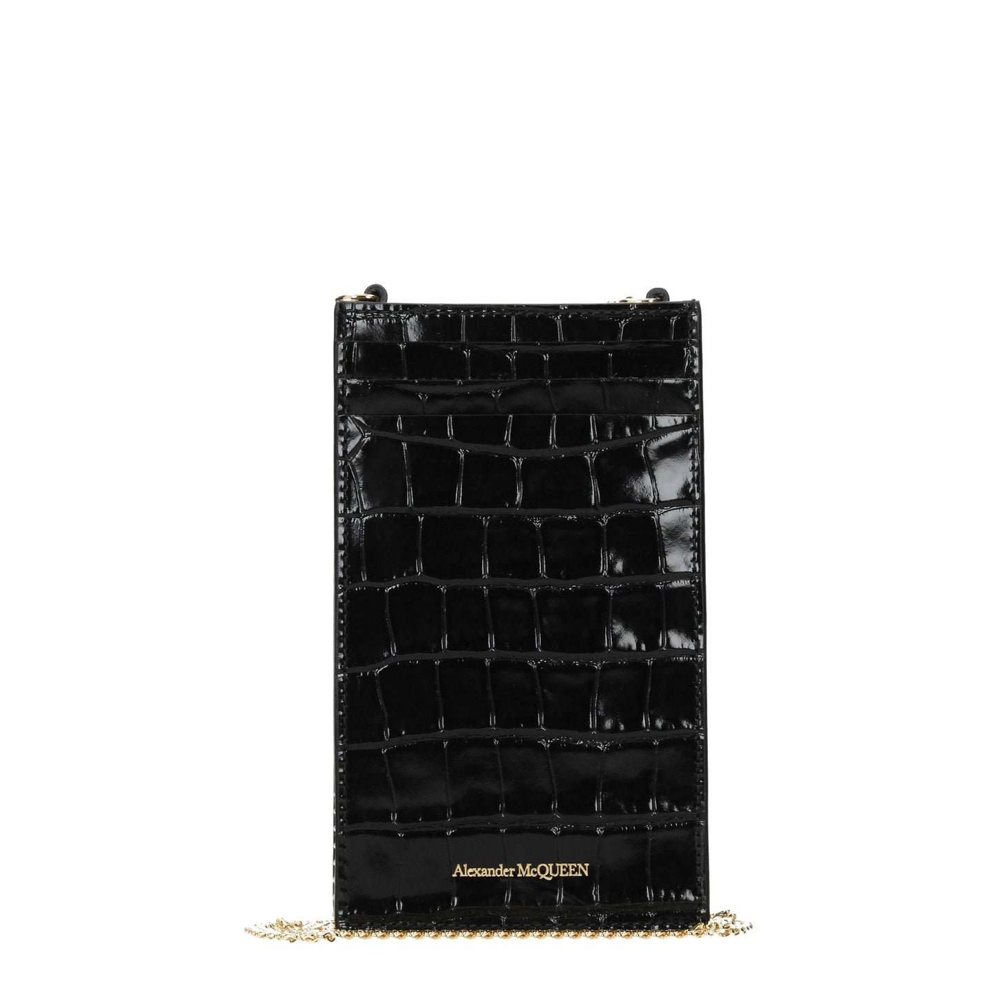 Alexander McQueen Smartphone holders Women Leather Black