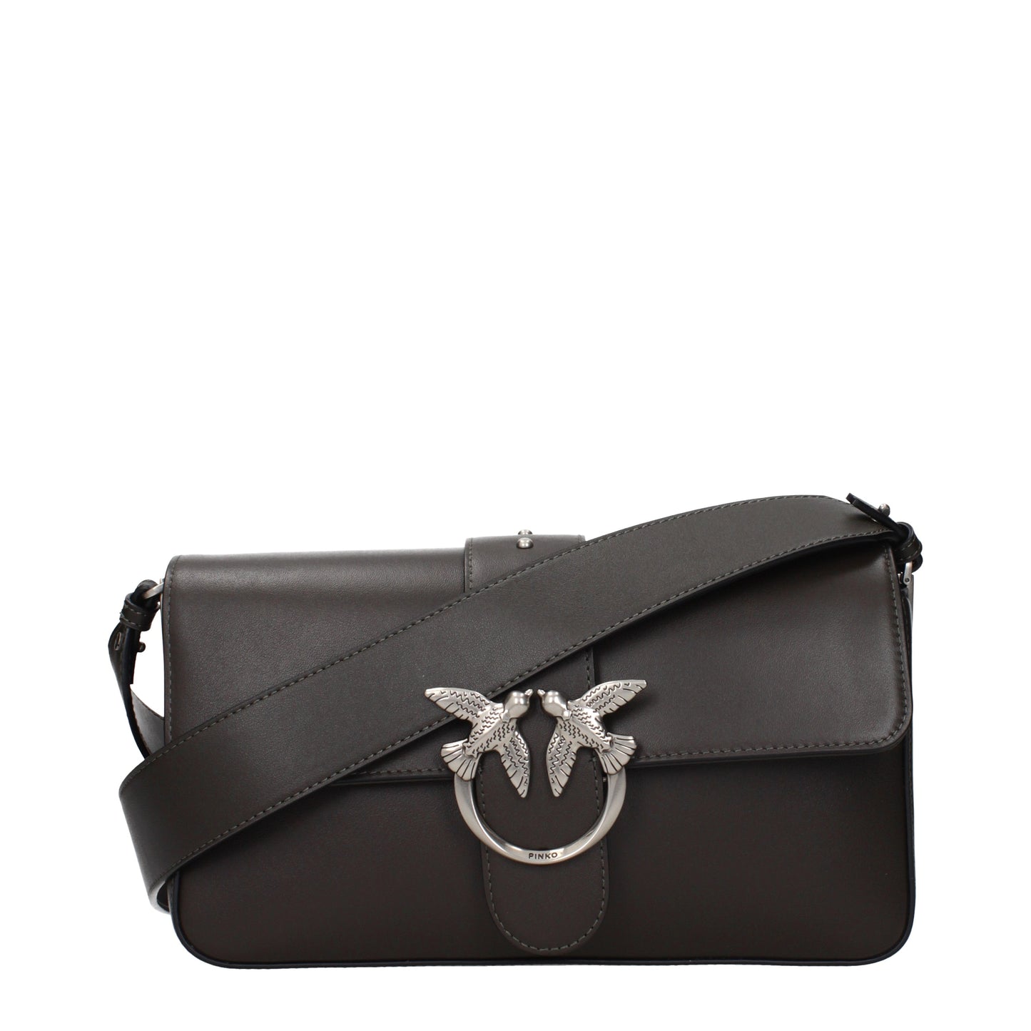 Pinko Shoulder Bags Women Leather Green/Mud