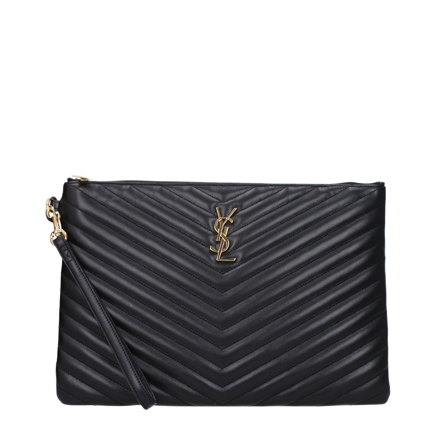 Saint Laurent Clutches Women Leather Black