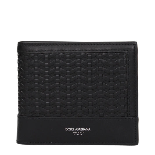 Dolce&Gabbana Wallets Men Leather Black