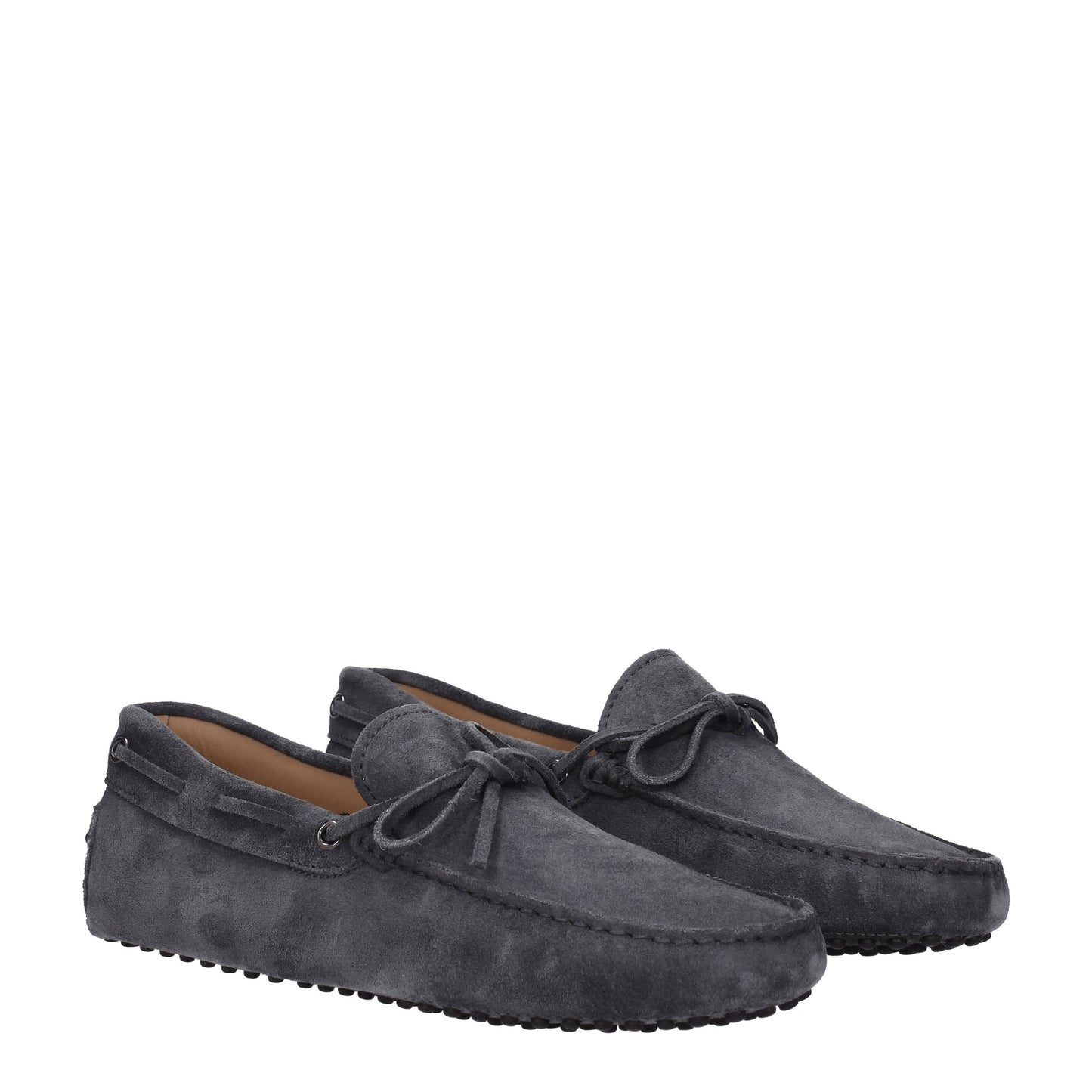 Tod's Men's Loafers in Suede Gray