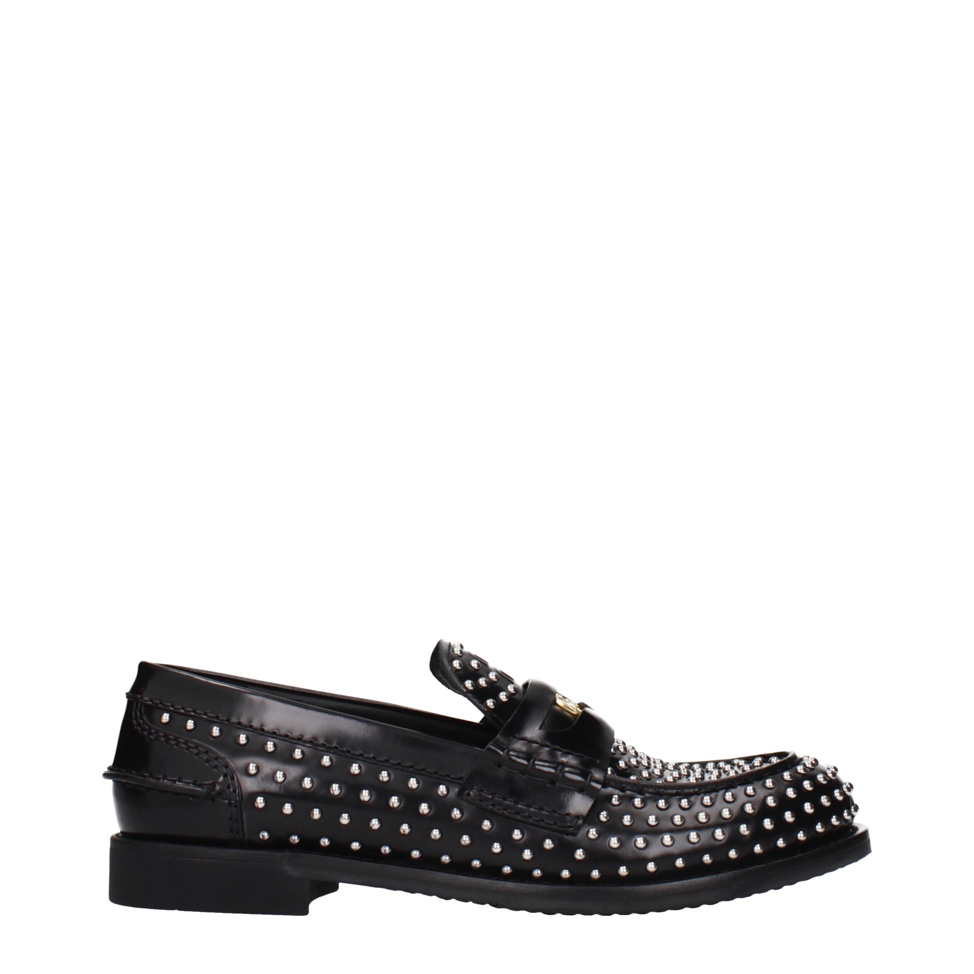 Miu Miu Loafers Women Leather Black