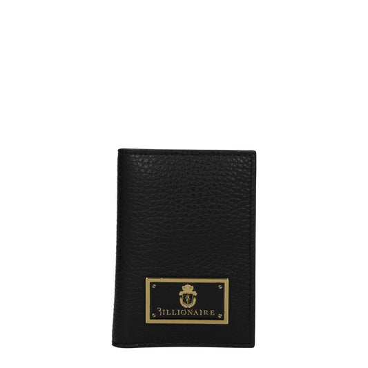 Billionaire Document Holders Men Leather Black