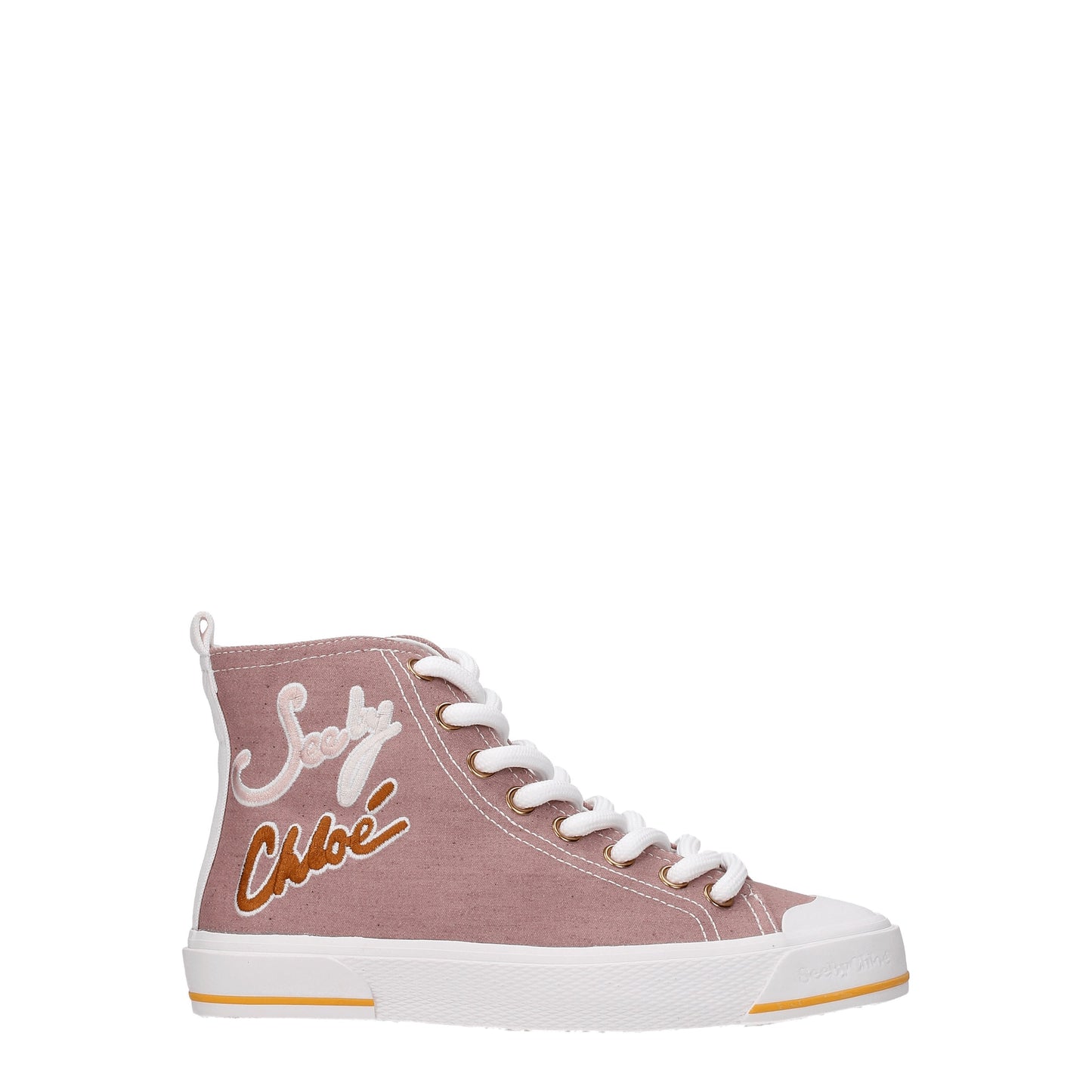 See by Chloé Women's Sneakers in Fabric  Pink/Nude Pink