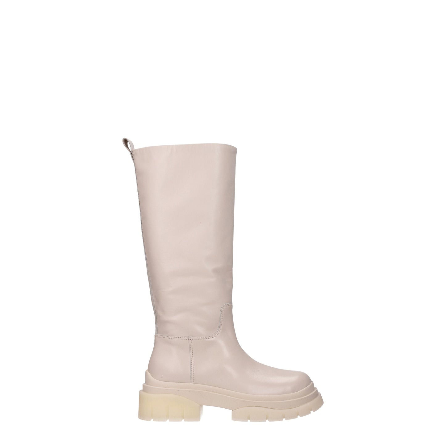 Ash Women's Boots in Leather Beige/Cream