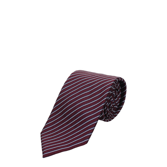 Zegna Ties Men Silk Red/Wine