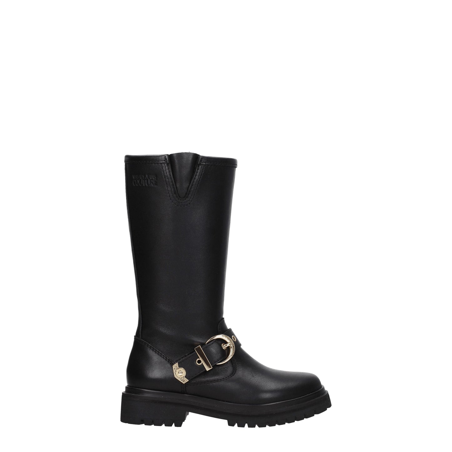 Versace Jeans Women's Boots in Leather Black