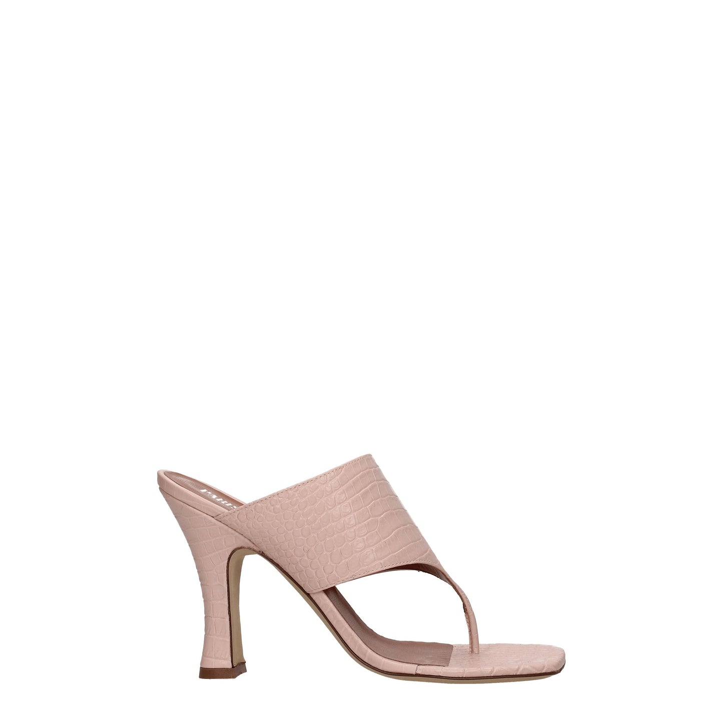 Paris Texas Women's Sandals in Leather Pink/Nude Pink