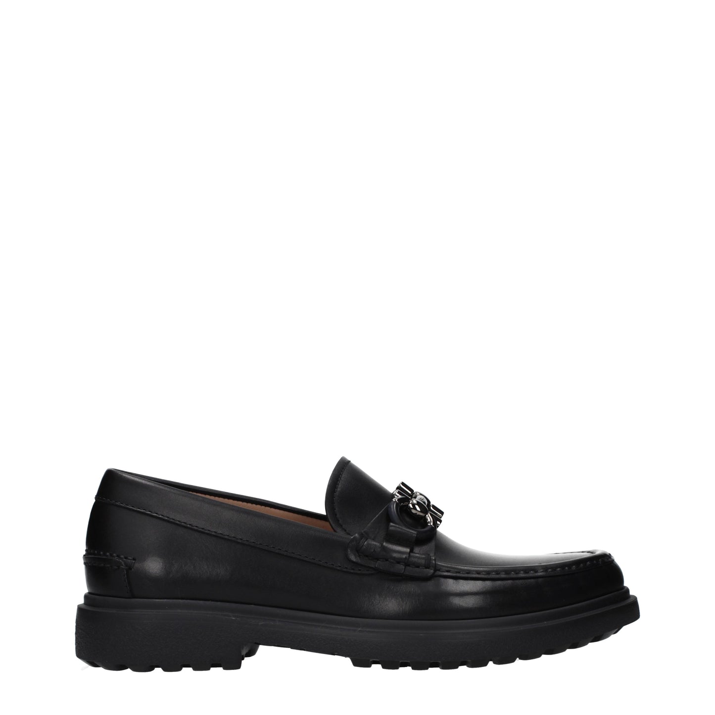 Salvatore Ferragamo Loafers Men Leather Black